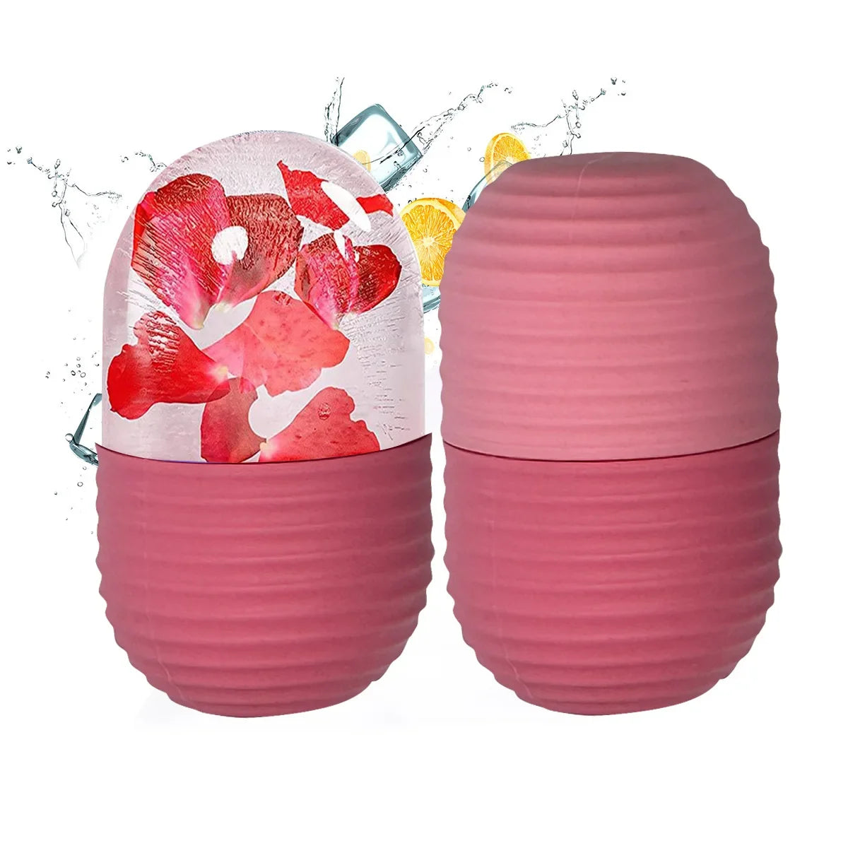 Ice Facial Roller Face Lifting Contouring Tools Silicone Ice Cube Trays Ice Globe Balls Eye Face Massager Beauty Skin Care Tools